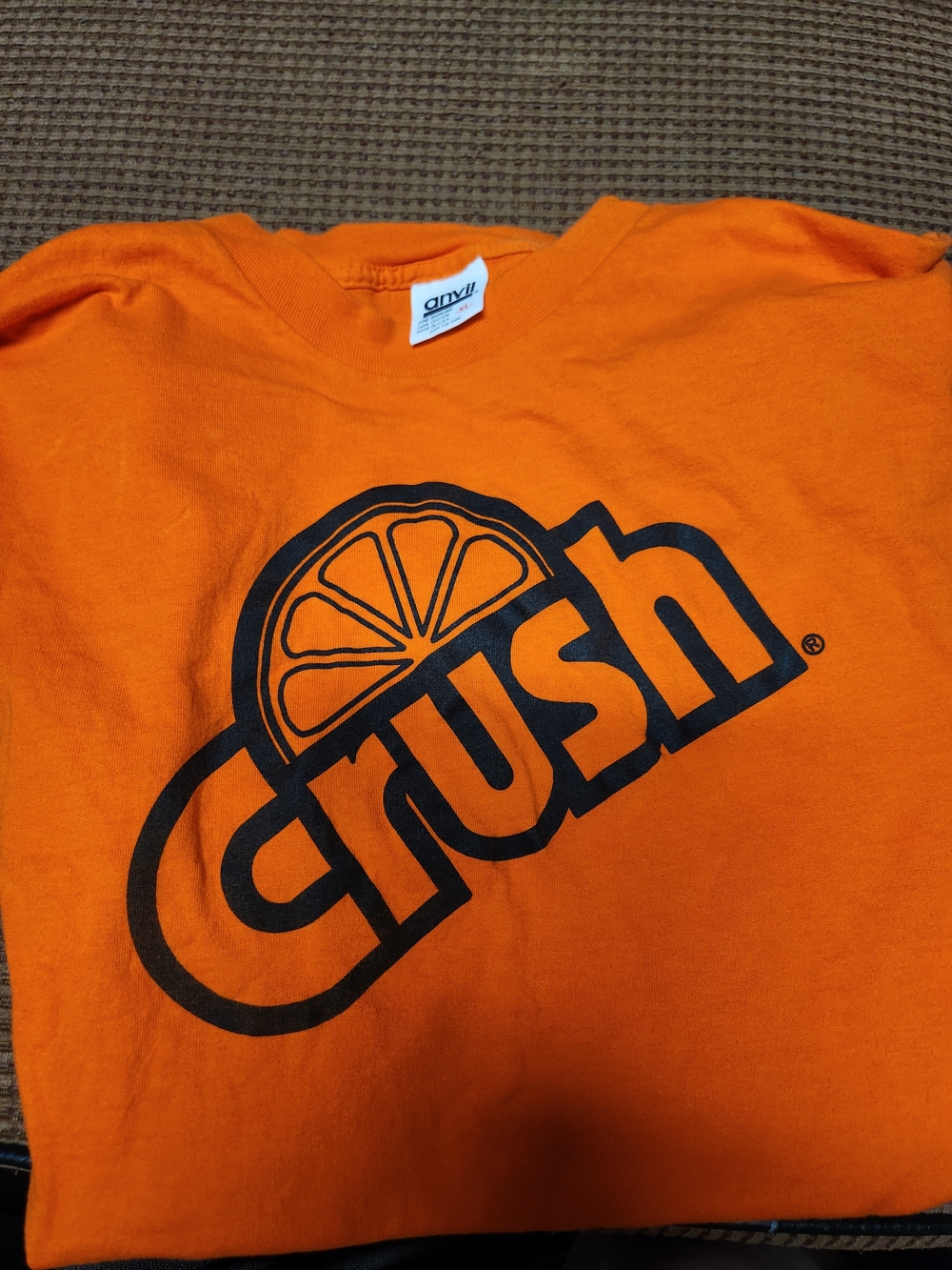 Anvil Orange Crush Logo Short Sleeve Tee